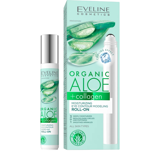Eveline Cosmetics Eveline Cosmetics, Organic Aloe + Collagen, Feuchtigkeitsspendend, Augen Roll-On, 15 ml *Tester