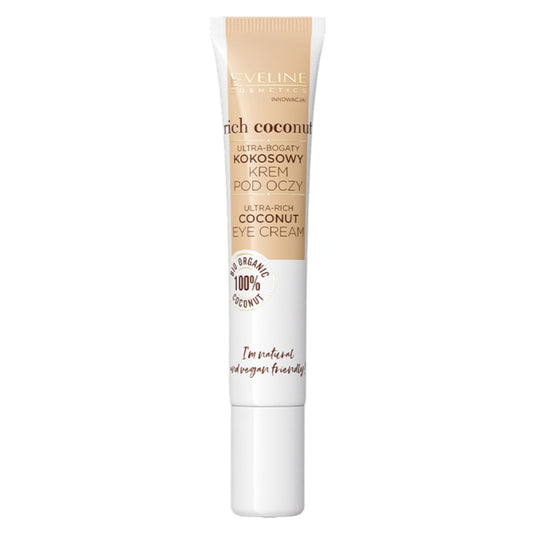 Eveline Cosmetics Eveline Cosmetics, Rich Coconut, Glättet, Augencreme, 20 ml *Tester