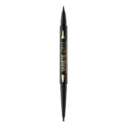 Eveline Cosmetics Eveline Cosmetics, Variete, Beidseitig, Gel-Eyeliner, Ultra schwarz Regular