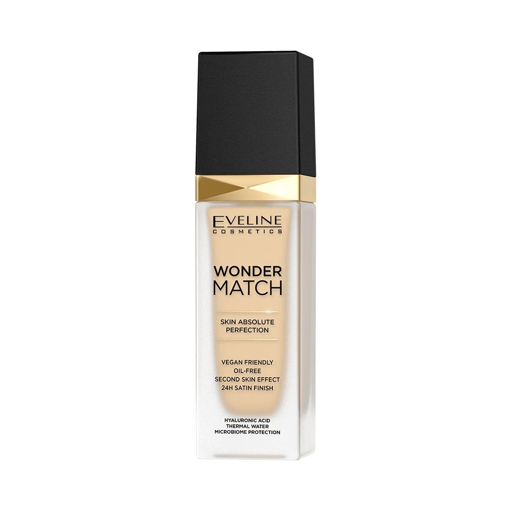 Eveline Cosmetics Wonder Match Skin Absolute Perfection – Flüssige Grundierung 05 Helles Porzellan