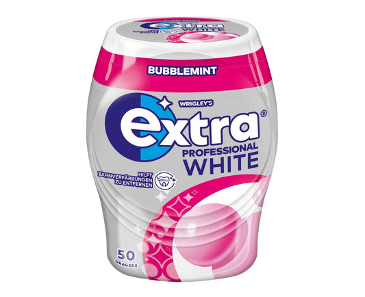 Wrigleys Extra Professional White Bubblemint 50er Zuckerfreier Kaugummi