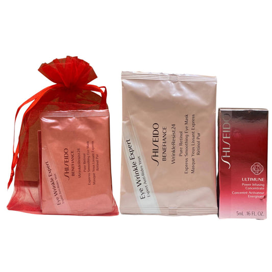 Shiseido Hautpflegeset Eye2Eye Set Shiseido: Ultimune Power Infusing, Energising, Serum, For Face, 5 ml + Benefiance WrinkleR
