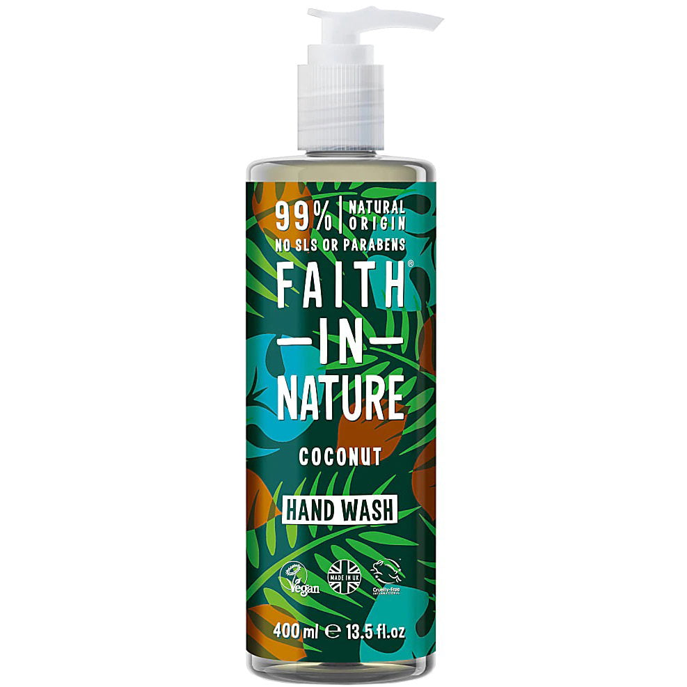Faith In Nature Flüssigseife Faith In Nature, Coconut, 99% Natural Ingredients, Cleansing, Liquid Soap, For Hands, 400 ml Reg