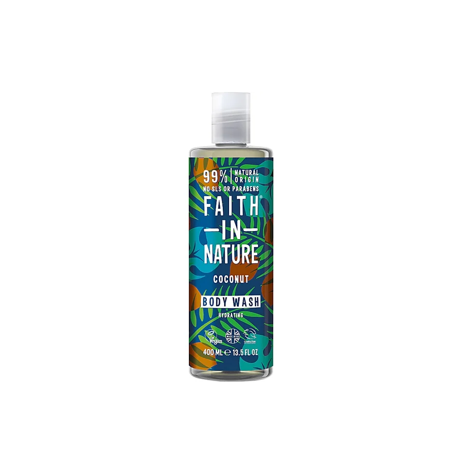 Faith In Nature Faith In Nature, Coconut, Reinigung und Hydratisierung, Duschgel, 400 ml Regular