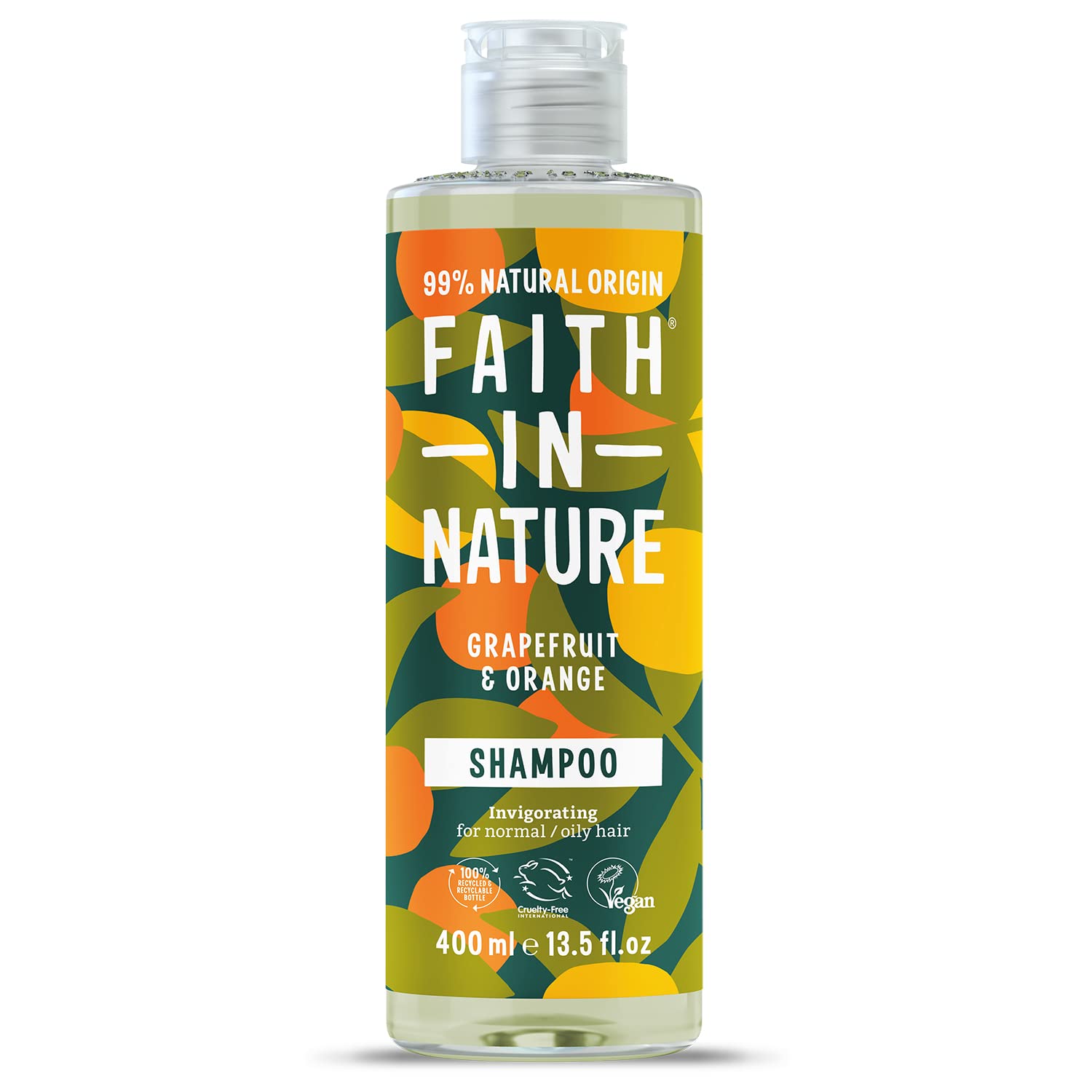 Faith In Nature Faith In Nature, Grapefruit & Orange, Haarshampoo, Cleansing & Invigorating, 400 ml Regular