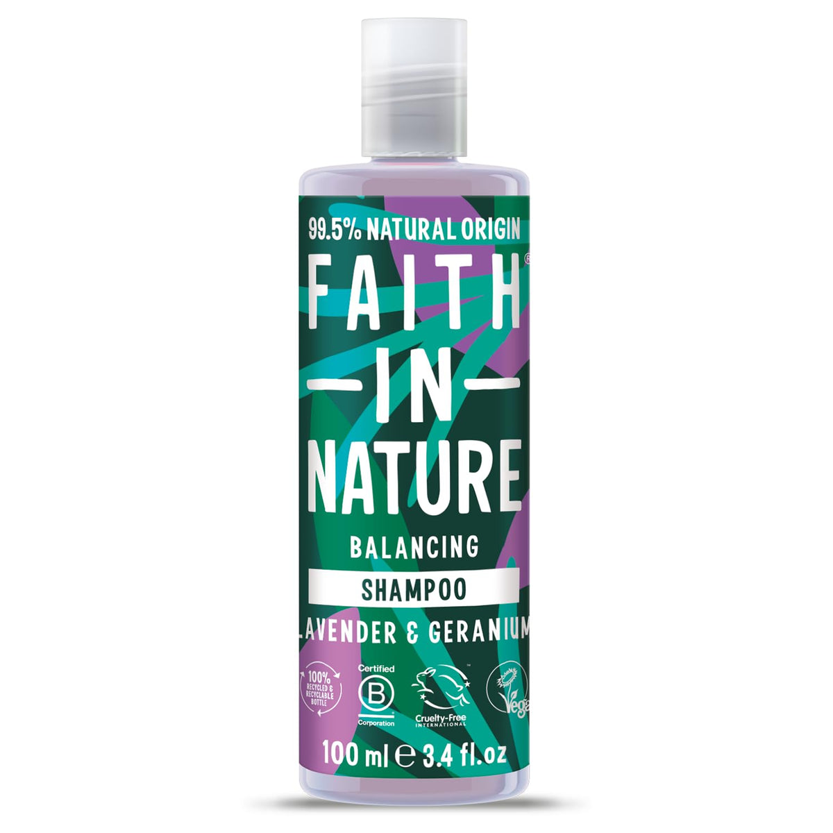 Faith In Nature Faith In Nature, Lavender & Geranium, Haarshampoo, Ausbalancieren, 100 ml Regular