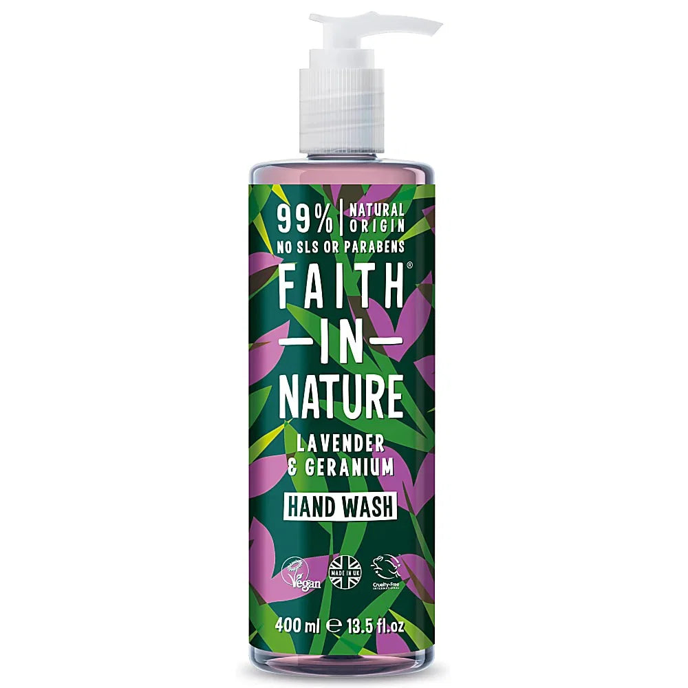 Faith In Nature Faith In Nature, Lavender & Geranium, Cleansing & Nourishing, Handgel, 400 ml Regular