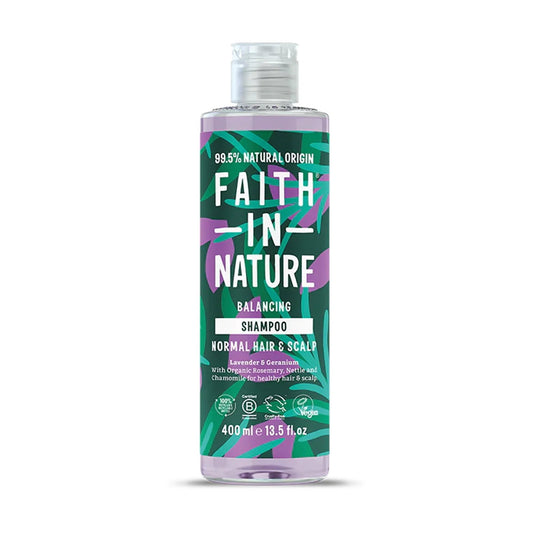 Faith In Nature Faith In Nature, Lavender & Geranium, Haarshampoo, Balancing & Cleansing, 400 ml Regular
