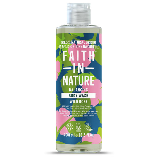 Faith In Nature Faith In Nature, Wild Rose, Cleansing & Nourishing, Duschgel, Körper, 400 ml Regular