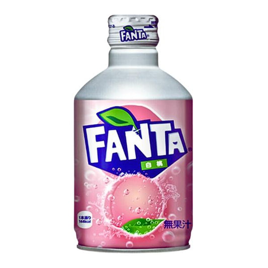 Fanta Peach White Japan Metal Bottle 300ml - Candyshop.ch