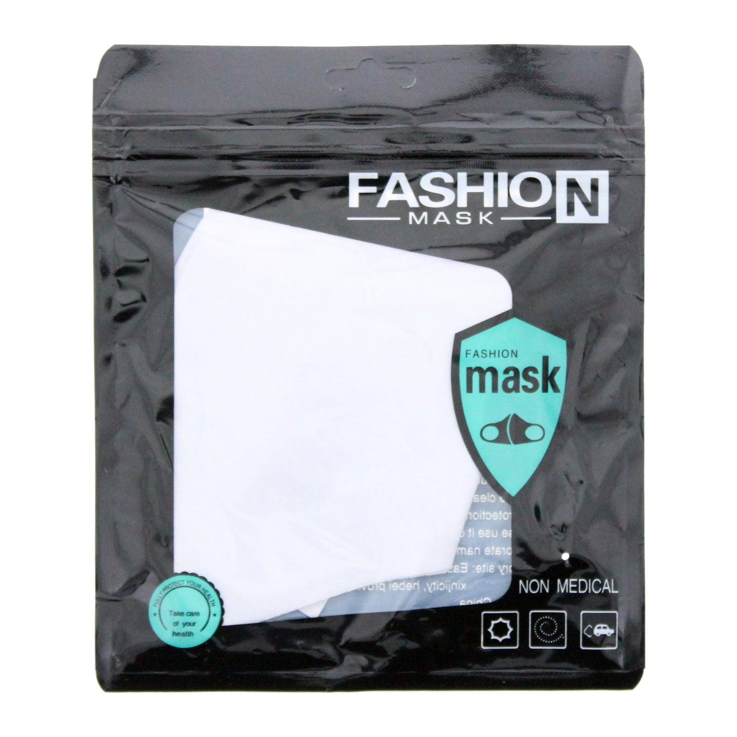 Fashion Fashion, Fashion, Textilmaske, Weiß, Reusable, Unisex Regular