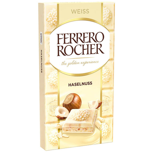 Ferrero Rocher Tafel Weiß 90g - Candyshop.ch