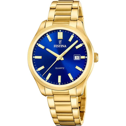 FESTINA ACERO CLASICO F20740_2 Date Armbanduhr 42 mm Gold