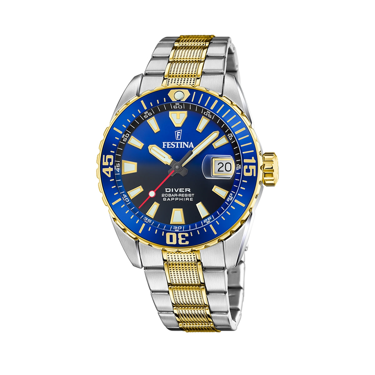 FESTINA THE ORIGINALS F20706_1 Date Armbanduhr 41 mm Gold