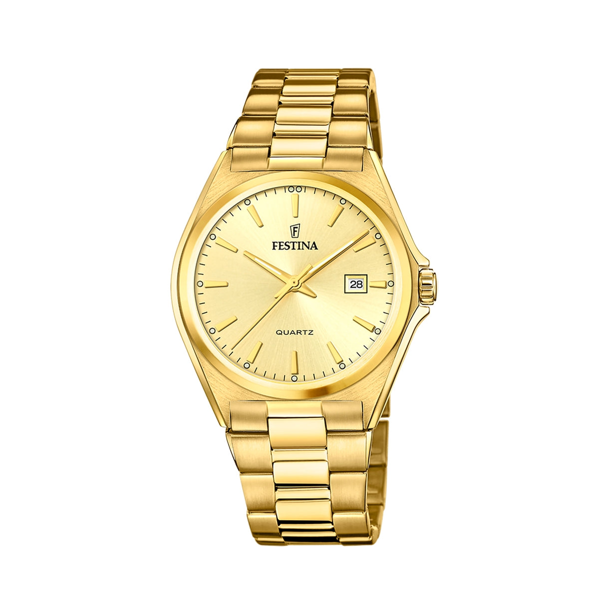 FESTINA WATCHES Mod. F20555/3 F20555_3 Date Armbanduhr 40 mm Gold ansicht-2