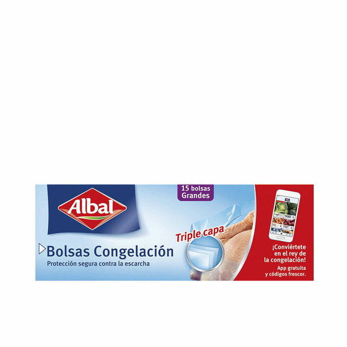 ALBAL ALBAL Gefrierbeutel Groß Triple Schicht 15 Stück Kosmetik