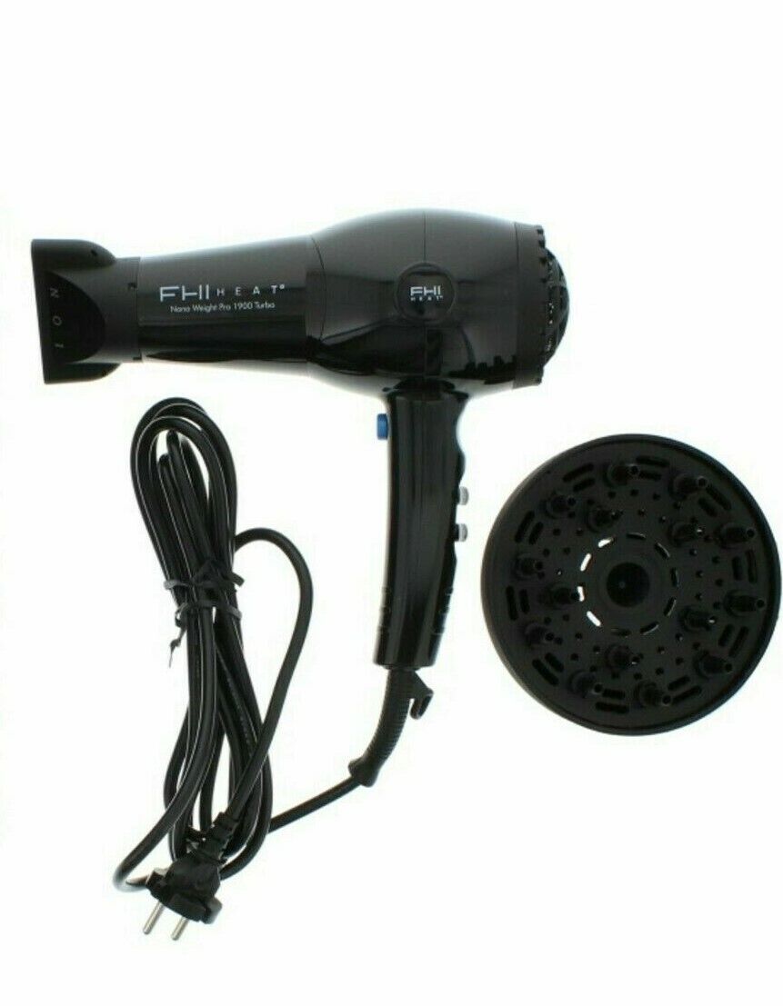 FHI Heat FHI Heat, Nano Weight Pro 1900 Turbo, Elektrischer Haartrockner, Schwarz Regular