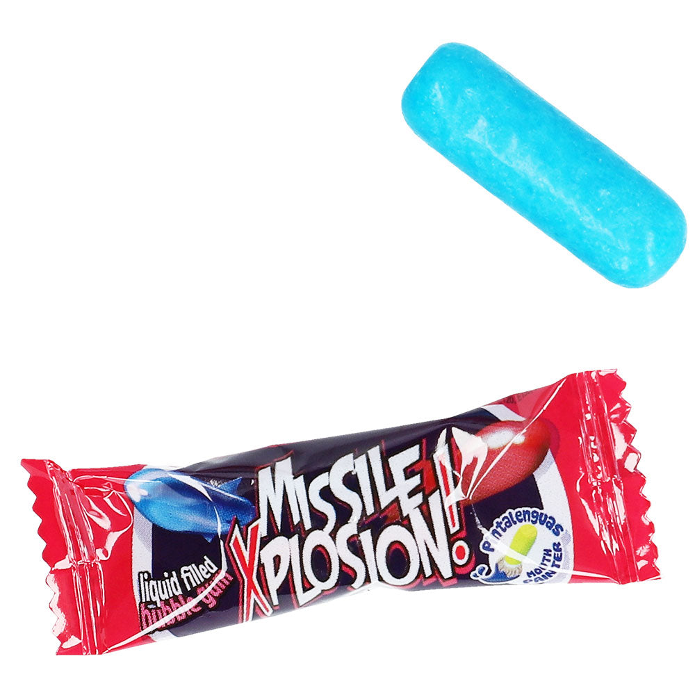 Fini Missile Xplosion Bubble Gum 200 Kaugummis mit flüssigem Kern. Glutenfrei.