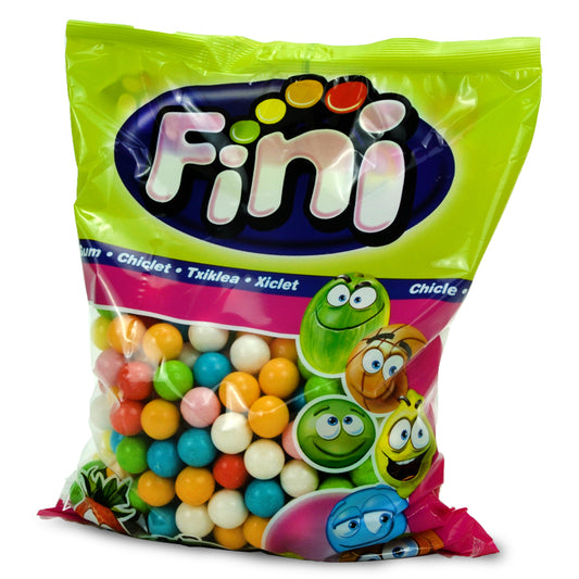 Fini Gum Balls, Kaugummi, Nachfüllbeutel 1kg 1,5cm für Kaugummi Automat - Candyshop.ch