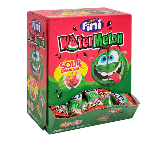 Fini Watermelon Sour Bubble Gum 200er - Candyshop.ch
