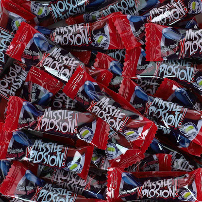 Fini Missile Xplosion Bubble Gum 200 Kaugummis mit flüssigem Kern. Glutenfrei.