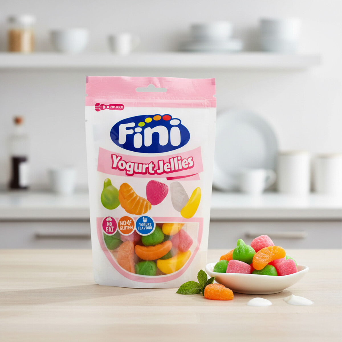 Fini Yogurt Jellies – Fruchtgummis mit Joghurtgeschmack 165 g – Detailansicht