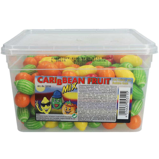 Fizzy Fruits Caribbean Fruit Mix 300er 300 Kaugummis mit Frucht-Geschmack - Candyshop.ch