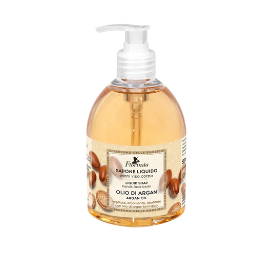Florinda Florinda, Argan Oil, Cleansing & Softening, Flüssigseife, Hands & Face & Body, 500 ml Regular