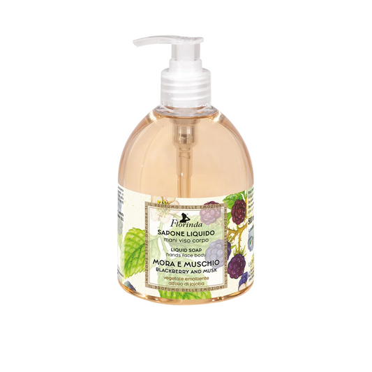 Florinda Florinda, Blackberry & Musk, Moschus, Cleansing & Softening, Flüssigseife, Hands & Face & Body, 500 ml Regular