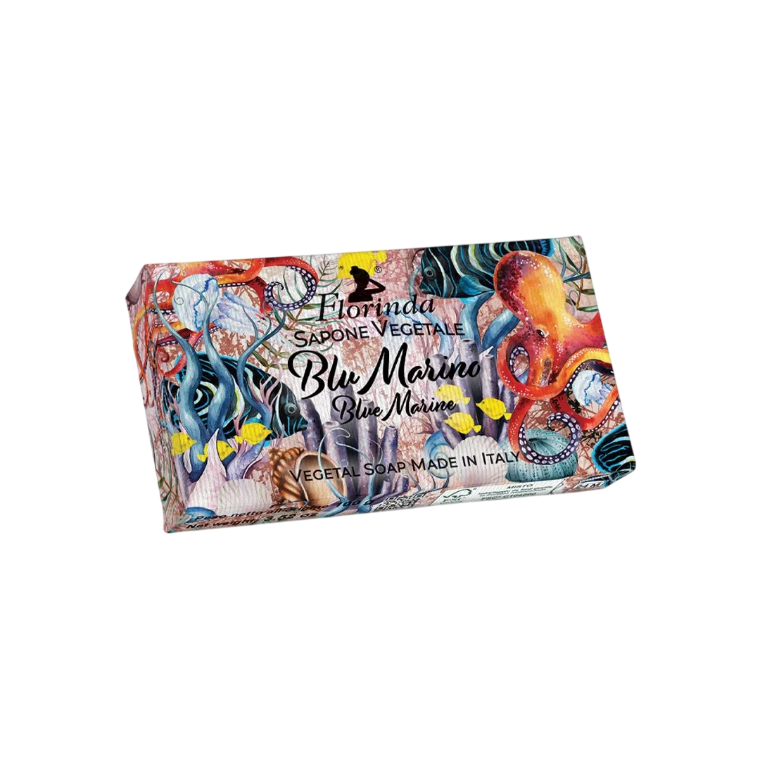 Florinda Florinda, Blue Marine, Vegan, Hydratisierend, Duftende Seife, Körper, 100 g Regular
