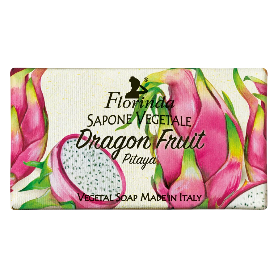 Florinda Florinda, Dragon Fruit, Vegan, Hydrating & Cleansing, Fruchtig, Duftende Seife, Hände & Körper, 100 g Regular