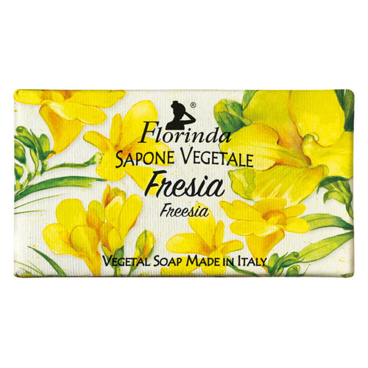 Florinda Florinda, Freesia, Vegan und tierversuchsfrei, Cleansing & Softening, Floral, Duftende Seife, Body & Hands, 100 g Re
