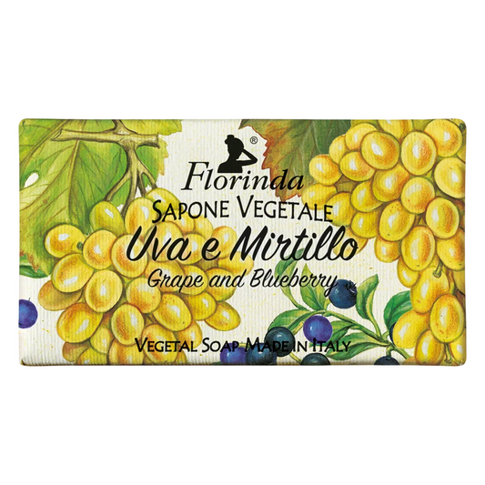 Florinda Florinda, Grape & Blueberry, Vegan, Hydratisierend, Duftende Seife, Körper, 100 g Regular