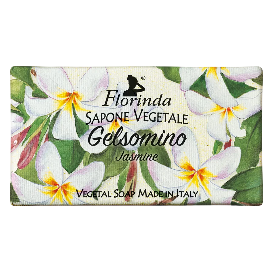 Florinda Florinda, Jasmine, Vegan, Hydrating & Cleansing, Floral, Duftende Seife, Körper, 100 g Regular