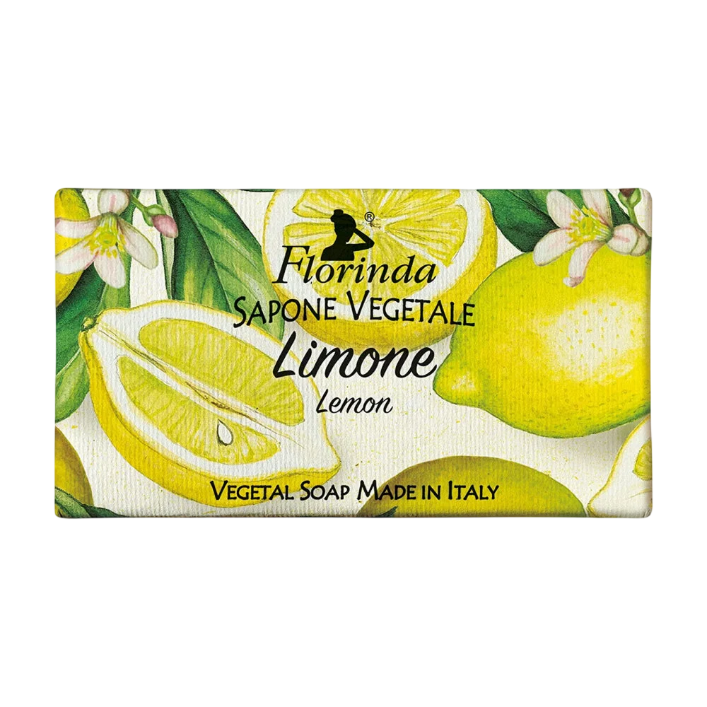 Florinda Florinda, Limone, Vegan, Cleansing & Softening, Zitrus, Duftende Seife, Gesicht & Körper, 100 g Regular