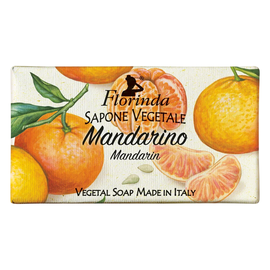 Florinda Florinda, Mandarin, Vegan, Cleansing & Moisturising, Seifenstück, Körper, 100 g Regular