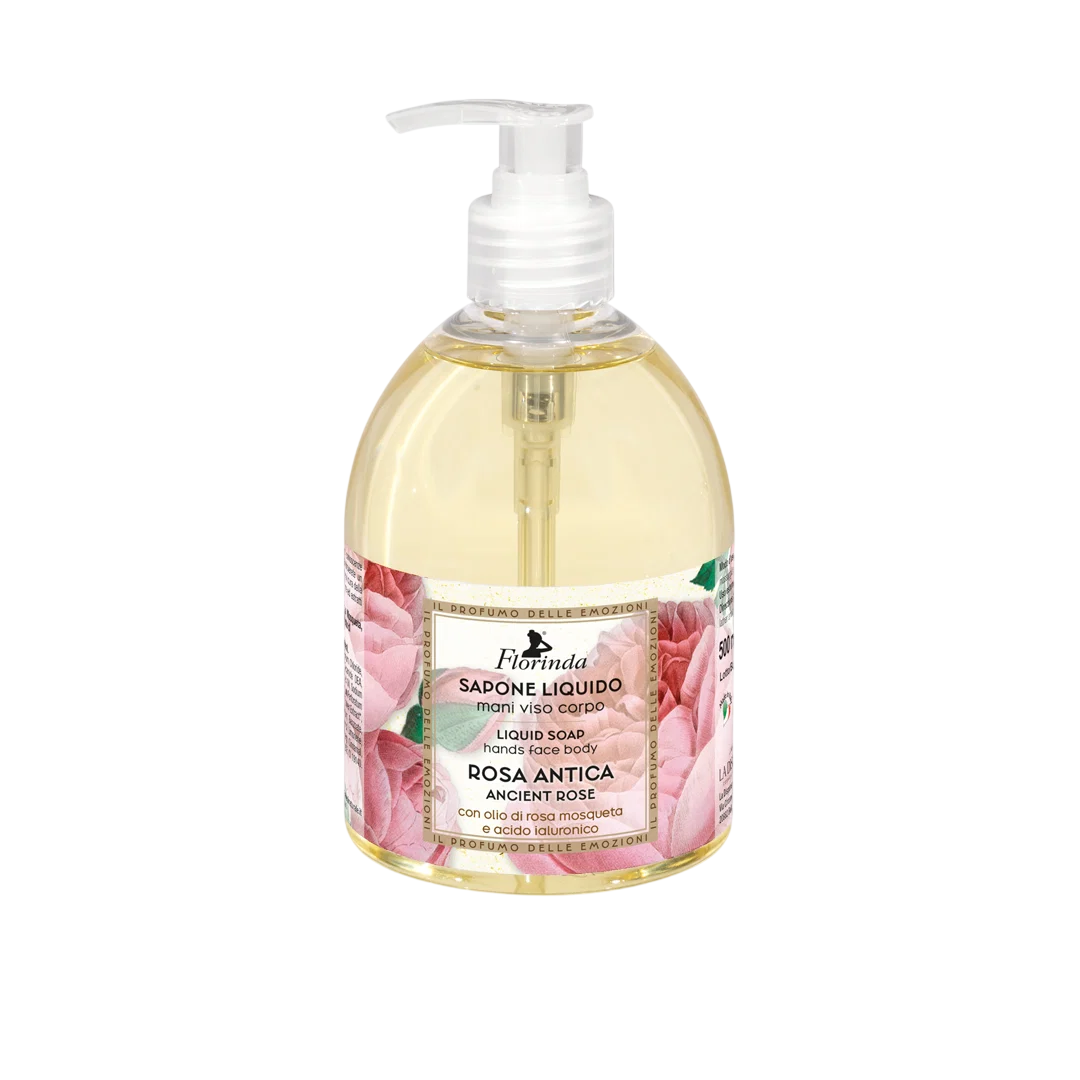 Florinda Florinda, Rosa Antica, Cleansing & Softening, Flüssigseife, Hands & Face & Body, 500 ml Regular