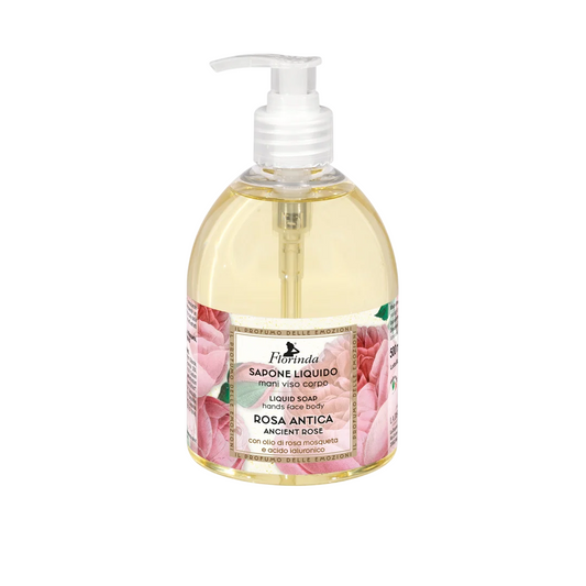 Florinda Florinda, Rosa Antica, Cleansing & Softening, Flüssigseife, Hands & Face & Body, 500 ml Regular