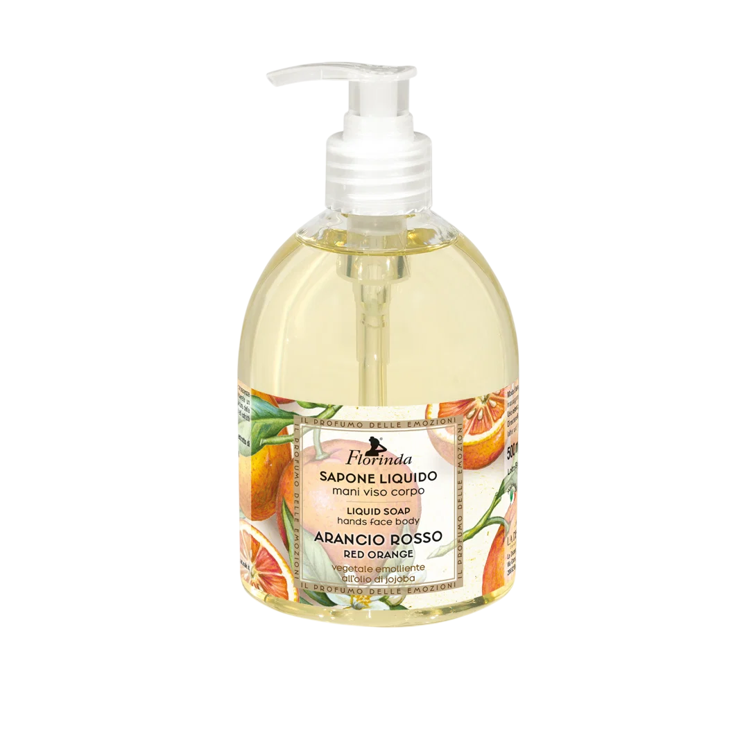 Florinda Florinda, Red Orange, Zitrus, Cleansing & Refreshing, Flüssigseife, Hands, Face & Body, 500 ml Regular