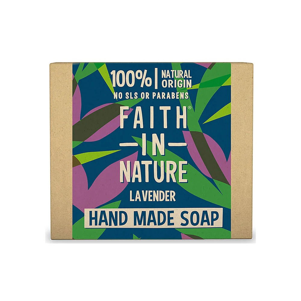 Faith In Nature Faith In Nature, Lavender, Cleansing & Moisturising, Seifenstück, 100 g Regular
