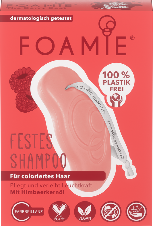 Foamie Foamie, The Berry Best, Haarshampoo-Stück, Für Farbschutz, 80 g Regular