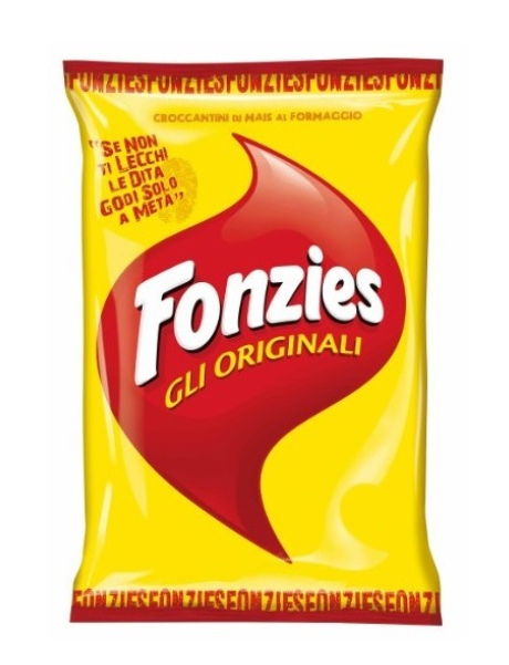 Fonzies gli Originali 100g Käse Chips Verpackung