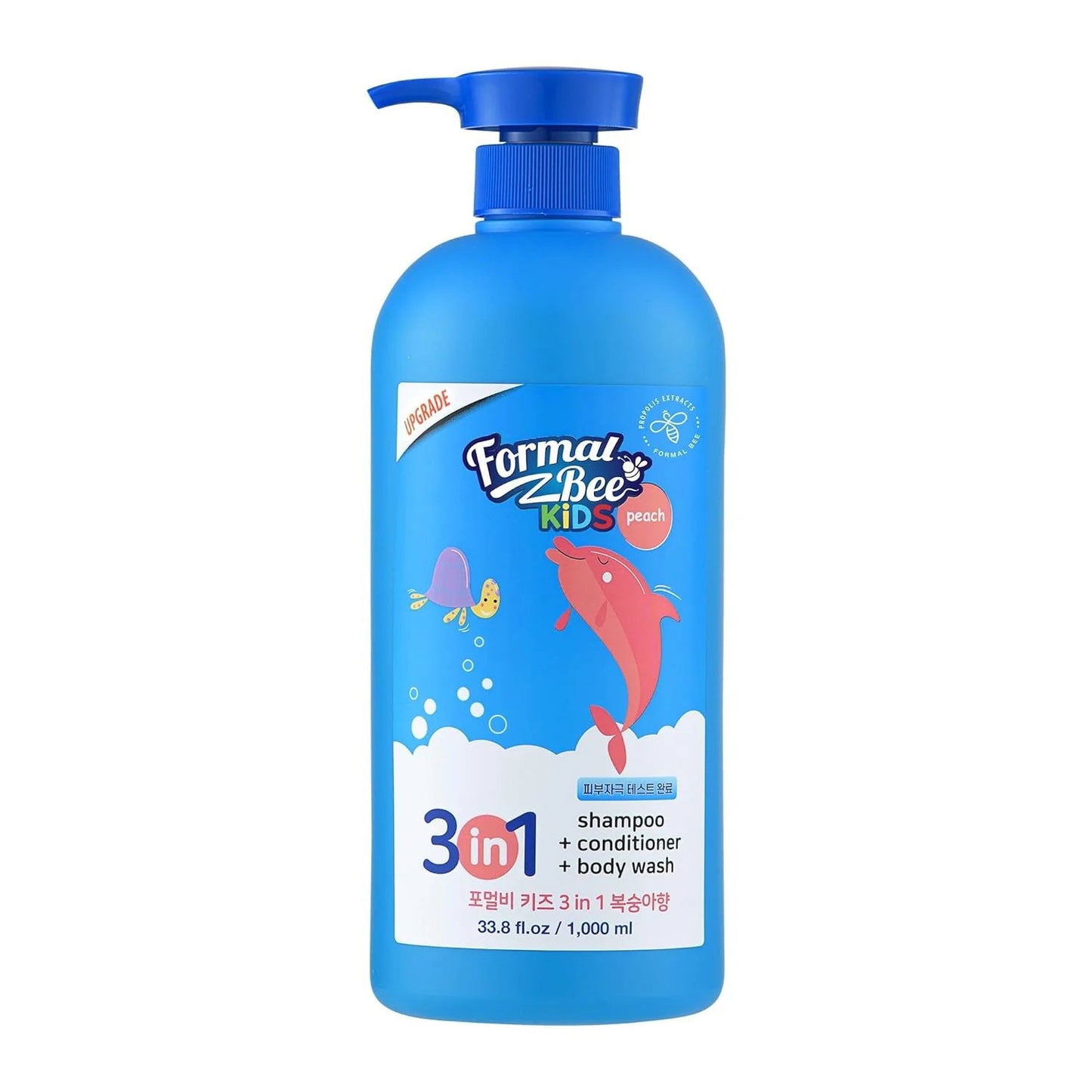 Formal Bee Formal Bee, 3in1 Peach, Haarshampoo, Spülung & Duschgel 3-in-1, 1000 ml Regular