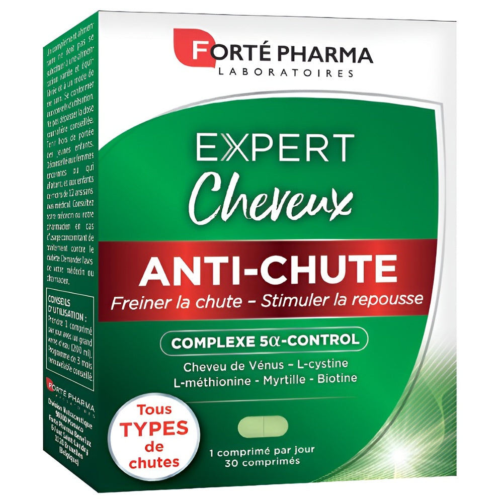 Forte Pharma Forte Pharma, Expert Anti-Chute, Vitamin B3, Haarwachstum Vitamine, Unterstützt das Haarwachstum, 30 stk Regular