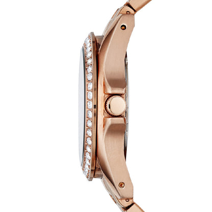 FOSSIL ES2811 Day - Date - 24H Armbanduhr 38 mm Gold ansicht-2