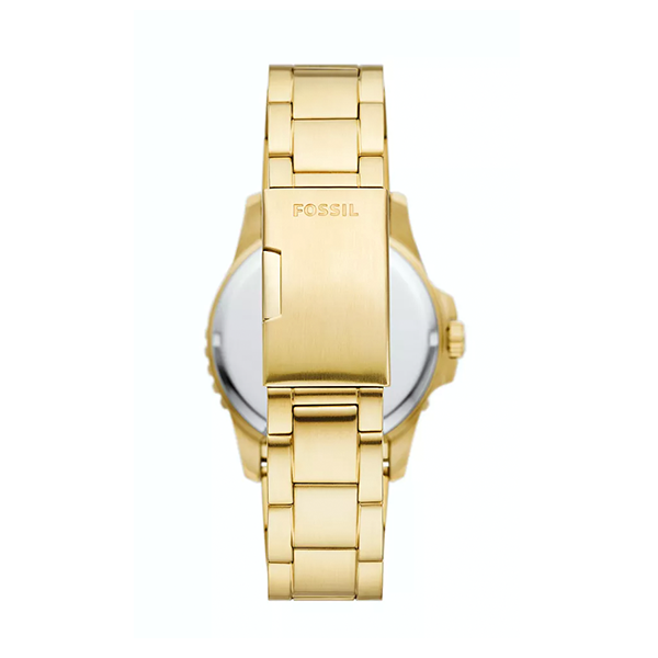 FOSSIL FS6030 Date Armbanduhr 42 mm Gold ansicht-3