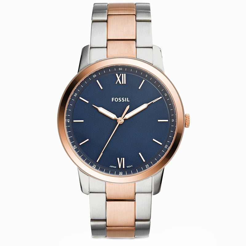 FOSSIL MINIMALIST FS5498 Only Time Armbanduhr 44 mm Gold