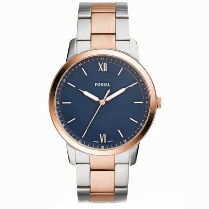FOSSIL MINIMALIST FS5498 Only Time Armbanduhr 44 mm Gold