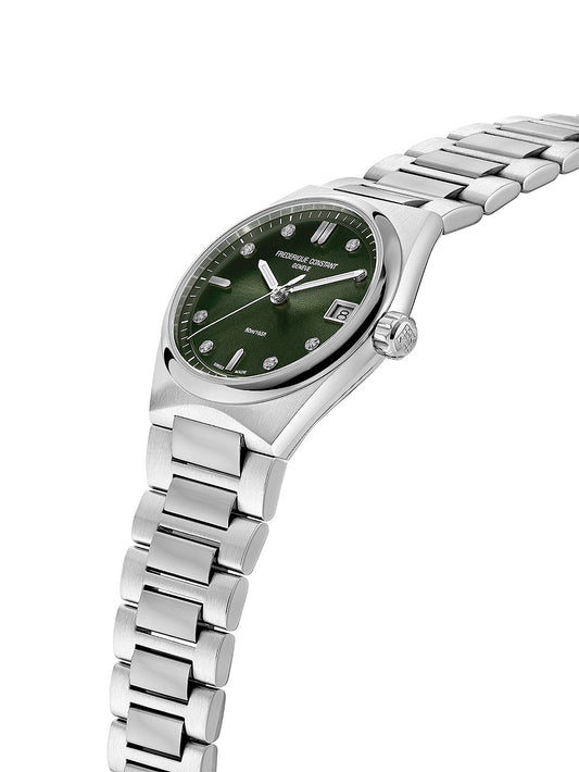 FREDERIQUE CONSTANT Damen Quarzuhr mit Datum 41 mm FC-240GRD2NH6B – Produktansicht