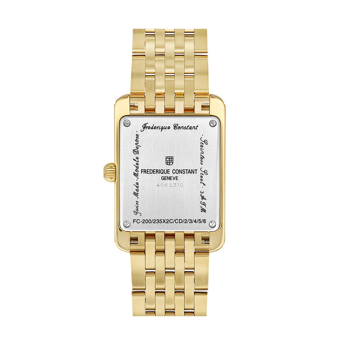 FREDERIQUE CONSTANT Mod. CLASSIC CARRÉE SMALL SECOND FC-235S2C5B Armbanduhr Rot ansicht-2